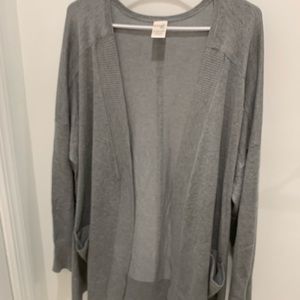 Gray boyfriend cardigan